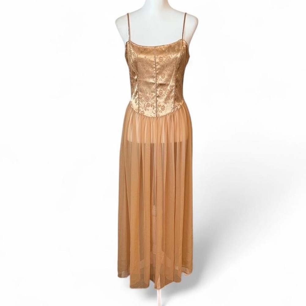 Vintage Victoria’s Secret Gold Maxi Slip